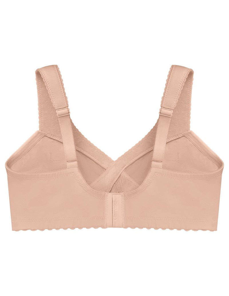 Glamorise Full Figure Plus Size MagicLift Cotton Support Bra Wirefree #1001 CafÃ© - Image 5